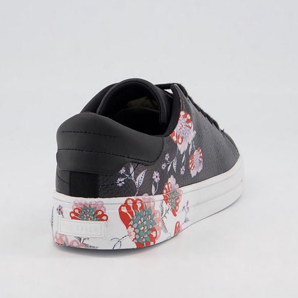 Ted Baker Aariah Sneakers Spiced Up Floral Trainers Shoes Flowers Lace Up - Picture 5 of 11
